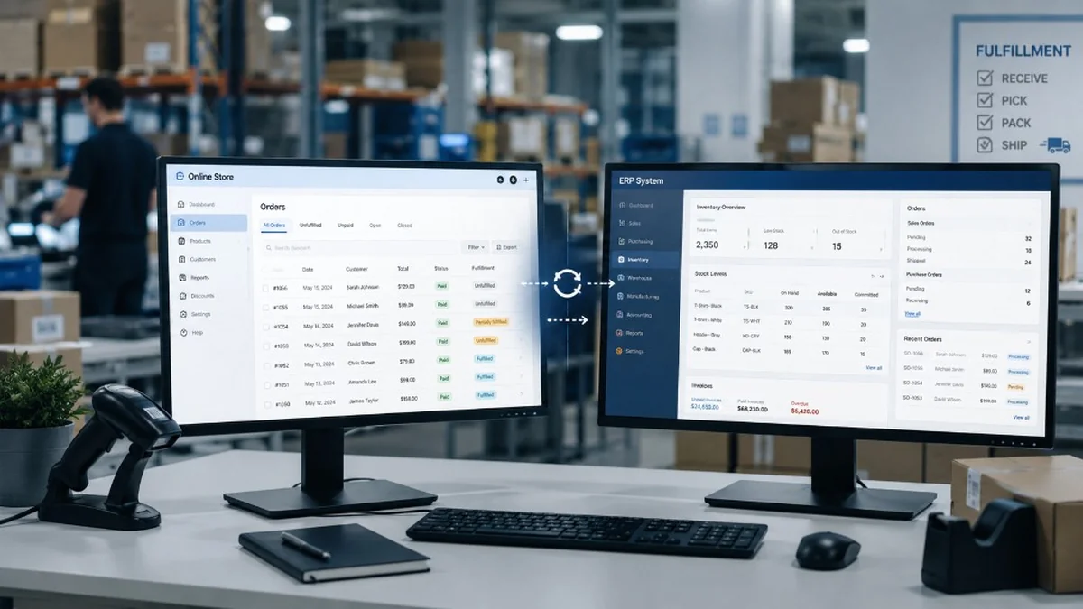 Cum integrezi un ERP cu magazinul tău online: flux de date, stocuri în timp real și facturare automată